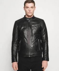 Oakwood STEEL Lederjacke Black Herren