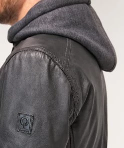 Oakwood JIMMY Lederjacke Black Herren 12 Oakwood JIMMY Lederjacke Black Herren -Oakwood Soldes Boutique 03ee28422a1643a3bf6ddedc372213fc