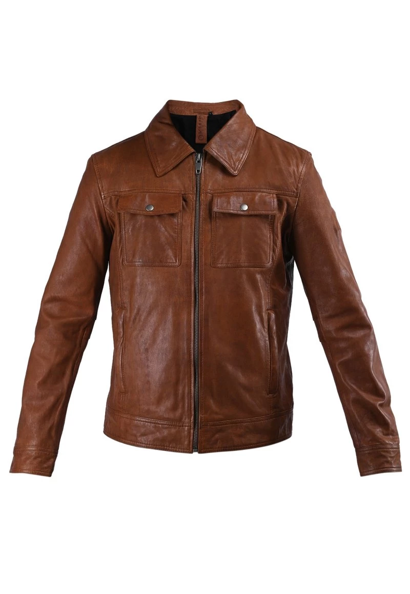Oakwood Lederjacke Brown Herren 7 Oakwood Lederjacke Brown Herren – Bild 7