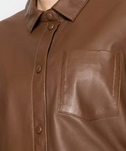 Oakwood VALENTINA Hemdbluse Tan Damen -Oakwood Soldes Boutique 04ba5749bc354300885ea9f9cf215281