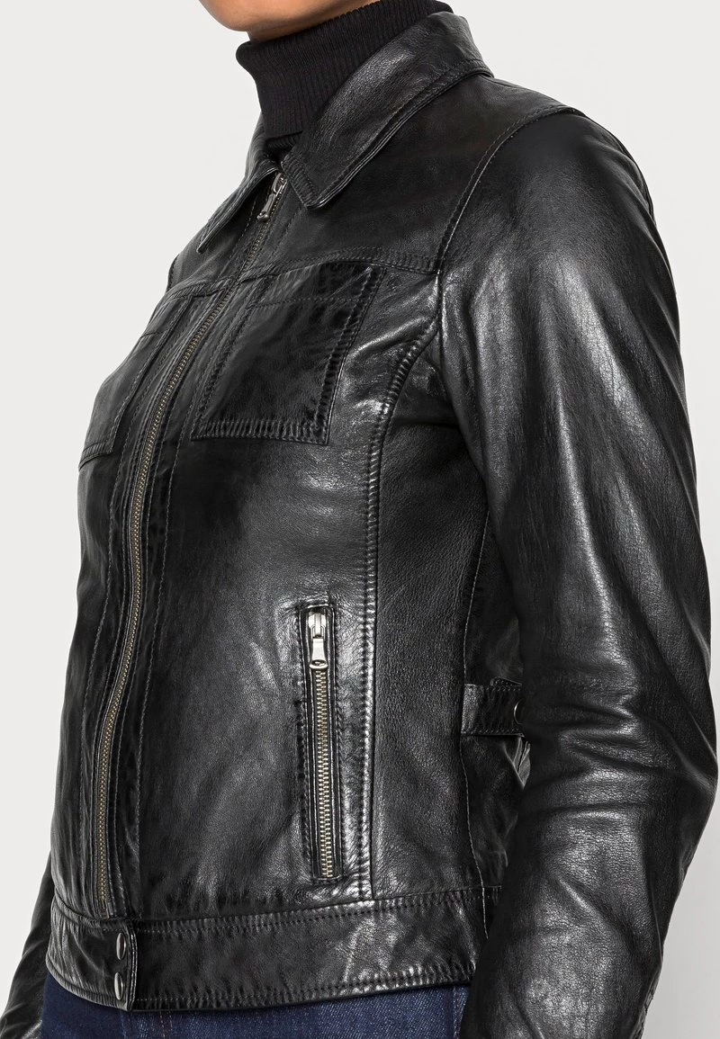 Oakwood Damen RECITAL Lederjacke Black 5 Oakwood Damen RECITAL Lederjacke Black – Bild 5