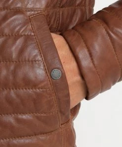 Oakwood Herren AURELLIEN Lederjacke Brown -Oakwood Soldes Boutique 06e82ddc59074a839bd04c3c6d8c1ad7