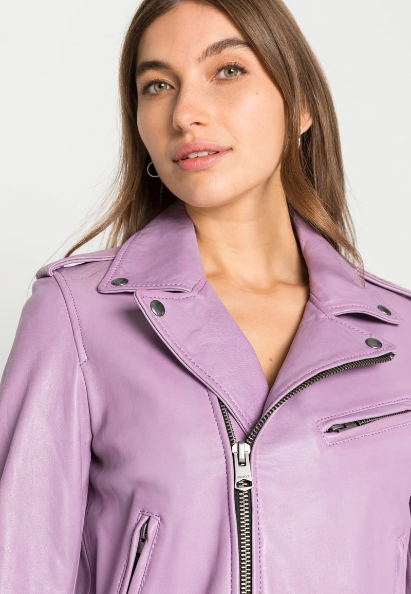 Oakwood RADIO Lederjacke Lilas Damen 5 Oakwood RADIO Lederjacke Lilas Damen – Bild 5