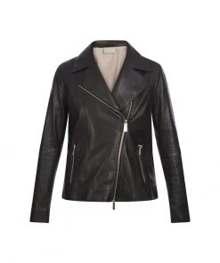 Oakwood FLASH Lederjacke Black Damen -Oakwood Soldes Boutique 090e15cb203b456082dc8dd1dfbcdca6