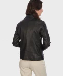 Oakwood FLASH Lederjacke Black Damen -Oakwood Soldes Boutique 09dd6af6bcfb4cd9954df81450bb36d9