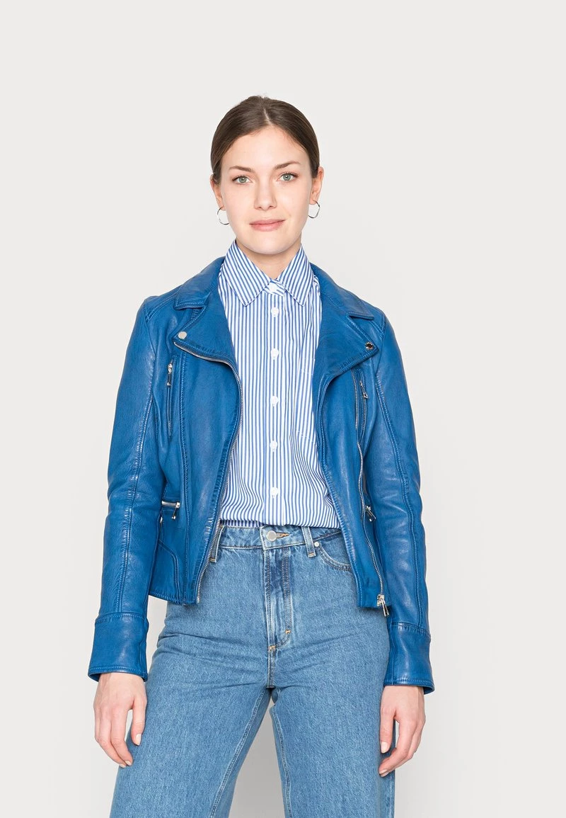 Oakwood CAMERA Lederjacke Blue Damen 1 Oakwood CAMERA Lederjacke Blue Damen