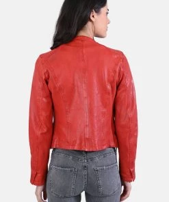 Oakwood PENNY Lederjacke Red Damen -Oakwood Soldes Boutique 0a871975bda34d26b67f75ba86071149