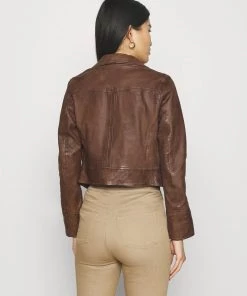 Oakwood TRISH Lederjacke Brown Damen -Oakwood Soldes Boutique 0b644e13a2604ce3899d4817a1a8a4db