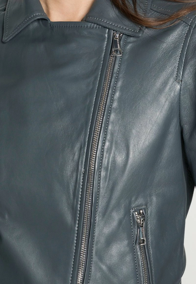 Oakwood Damen MARJORY Lederjacke Petrol 5 Oakwood Damen MARJORY Lederjacke Petrol – Bild 5