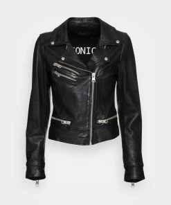 Oakwood REALITY Lederjacke Black Damen -Oakwood Soldes Boutique 0c37b938acb84d6683c09b2c5d6acdd9