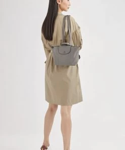 Longchamp CUIR Tagesrucksack Turteltaube Damen