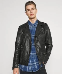 Oakwood Herren SOLDIER Lederjacke Black