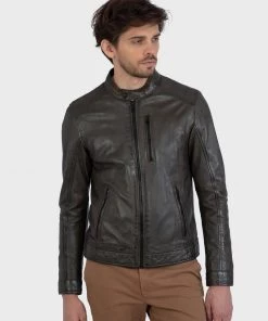 Oakwood AGENT Lederjacke Bronze Herren -Oakwood Soldes Boutique 10268969a1a943ecbea9252b206ee20b