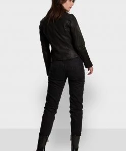 Oakwood CLIPS Lederjacke Black Damen -Oakwood Soldes Boutique 1038040c004048339f706a2e411f6a4e