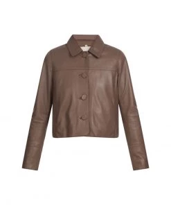 Oakwood Damen GRACE Lederjacke Brown -Oakwood Soldes Boutique 108de2071eff455ab2e1e5ec9762d7f9