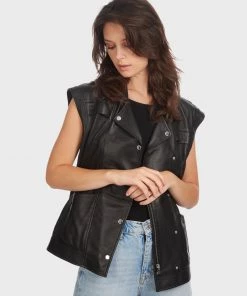 Oakwood WANTED Weste Black Damen -Oakwood Soldes Boutique 10d4352c039641a1b047b8f40abc0c51