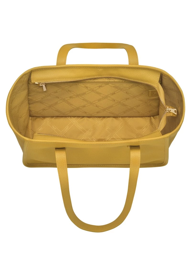 Longchamp Damen LE FOULONNÉ Shopping Bag Mimosengelb 4 Longchamp Damen LE FOULONNÉ Shopping Bag Mimosengelb – Bild 4