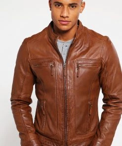 Oakwood Herren CASEY Lederjacke Brown