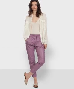Oakwood Damen GIFT Lederhose Lilac -Oakwood Soldes Boutique 14b2b1a397e34d6cb6cc85a859d36a0b