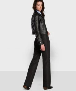 Oakwood Damen YOKO Lederjacke Black -Oakwood Soldes Boutique 15d22a5cb30841d08e5e039a83d97ac5