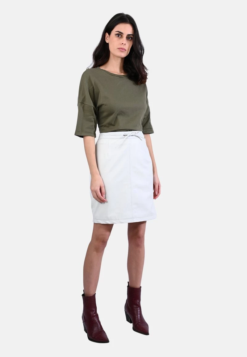 Oakwood Damen CELIA Lederrock White 2 Oakwood Damen CELIA Lederrock White – Bild 2