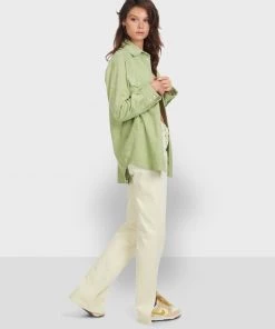 Oakwood ZEN Hemdbluse Light Green Damen -Oakwood Soldes Boutique 183e7b1917af48ad89f824628fbf3610