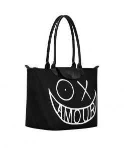 Longchamp X ANDRÉ Handtasche Schwarz Damen -Oakwood Soldes Boutique 196a53d546814f418f49f7386f629e7d