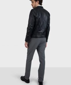 Oakwood Herren DUBLIN Lederjacke Black -Oakwood Soldes Boutique 1994fd3220a943e4ba2b2d00d72d7f3c