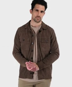 Oakwood Herren FOSTER Lederjacke Choco Brown