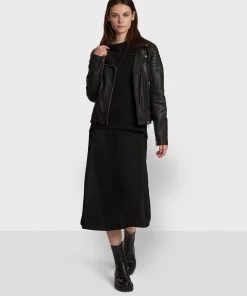 Oakwood Damen SALOME Lederjacke Black -Oakwood Soldes Boutique 1bd17015451944d78dcf5824084b6776