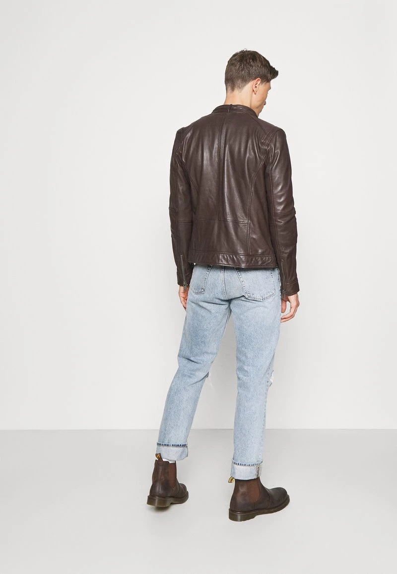 Oakwood Herren DUBLIN Lederjacke Brown 3 Oakwood Herren DUBLIN Lederjacke Brown – Bild 3