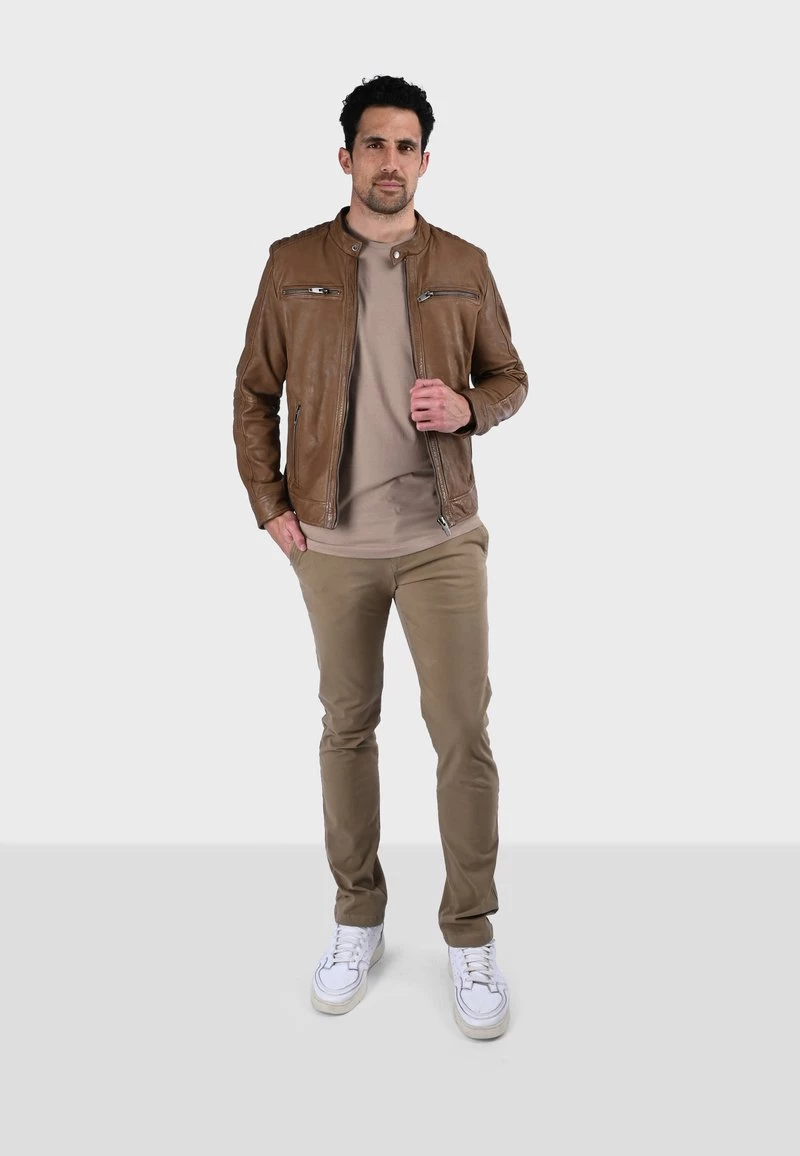 Oakwood BERLIN Lederjacke Tobacco Herren 2 Oakwood BERLIN Lederjacke Tobacco Herren – Bild 2