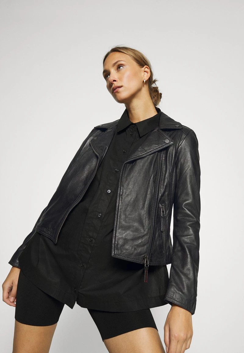 Oakwood Damen CLIPS Lederjacke Black 4 Oakwood Damen CLIPS Lederjacke Black – Bild 4