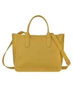 Longchamp Damen LE FOULONNÉ Handtasche Mimosengelb -Oakwood Soldes Boutique 21211d789bd841468971b604562558c5