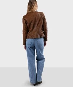 Oakwood JUDITH Lederjacke Brown Damen 8 Oakwood JUDITH Lederjacke Brown Damen -Oakwood Soldes Boutique 212363922117422c93c6547599da2da3