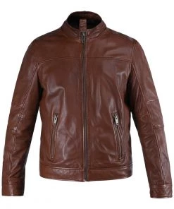 Oakwood HUB Lederjacke Light Brown Herren -Oakwood Soldes Boutique 2213580135194953a33fabf2a29ad5d6