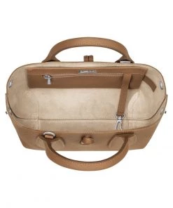 Longchamp ROSEAU Handtasche Naturel Damen -Oakwood Soldes Boutique 2401dbe9b5ce46f7a881195a604c971e