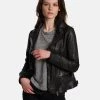 Oakwood Damen VIDEO Lederjacke Black