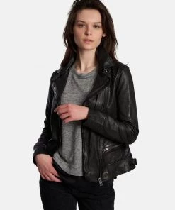 Oakwood Damen VIDEO Lederjacke Black