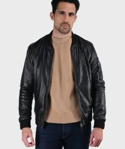 Oakwood Herren UNITED Lederjacke Black -Oakwood Soldes Boutique 25dda4daa37743af9084c2820b30822c