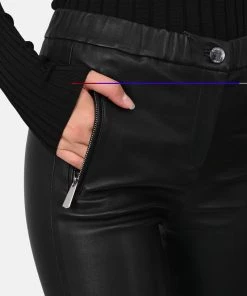 Oakwood Damen CELESTE Lederhose Black -Oakwood Soldes Boutique 274e82bc1f98443d940ebe0fe76c80ab