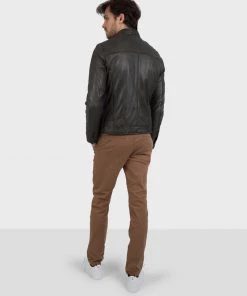 Oakwood AGENT Lederjacke Bronze Herren -Oakwood Soldes Boutique 27ad6c8587fa4d25b5030873f520981f