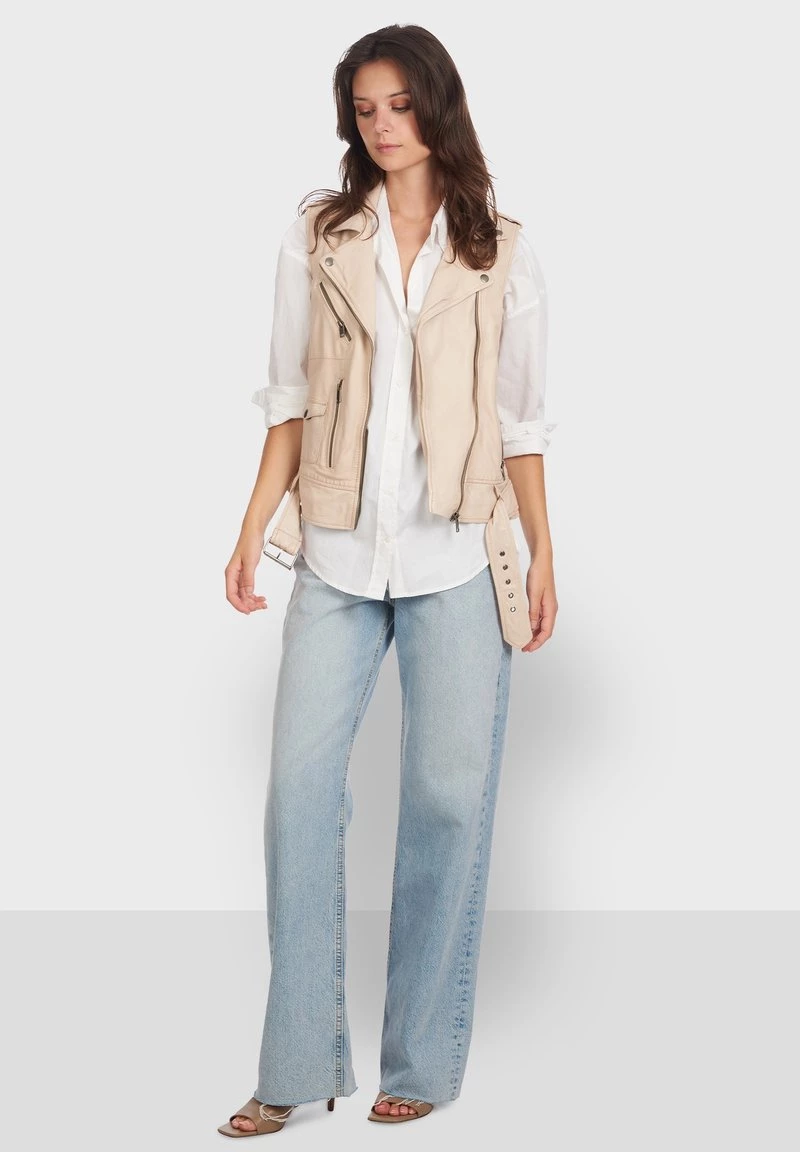 Oakwood Damen KYLIE Weste Beige 2 Oakwood Damen KYLIE Weste Beige – Bild 2