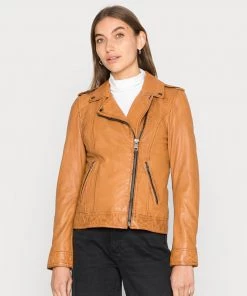 Oakwood LISA Lederjacke Beige Damen