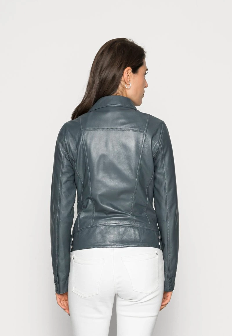 Oakwood Damen MARJORY Lederjacke Petrol 3 Oakwood Damen MARJORY Lederjacke Petrol – Bild 3
