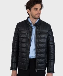 Oakwood Herren EDWIN Lederjacke Black