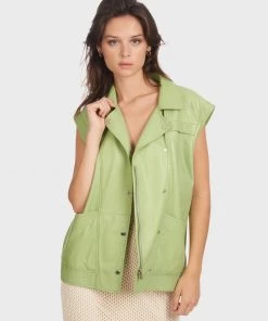 Oakwood WANTED Weste Light Green Damen