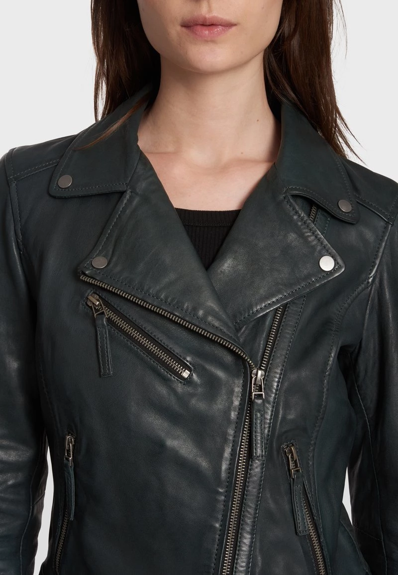 Oakwood SAMANTHA Lederjacke Petrol Damen 4 Oakwood SAMANTHA Lederjacke Petrol Damen – Bild 4