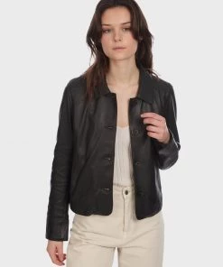 Oakwood Damen ROSALIE Lederjacke Black