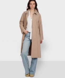 Oakwood Damen EARTH Klassischer Mantel Beige -Oakwood Soldes Boutique 2a3f2376b75e47c3bf38c71931d3fe72